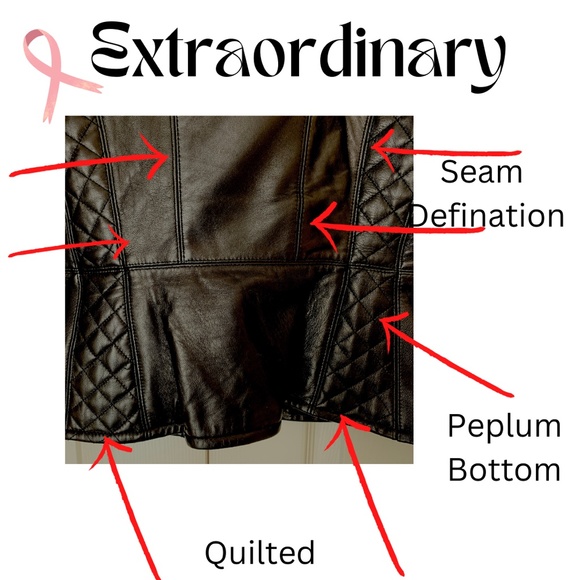 CALVIN KLEIN Highest Quality Unique Black Leather Moto Jacket - Picture 8 of 11